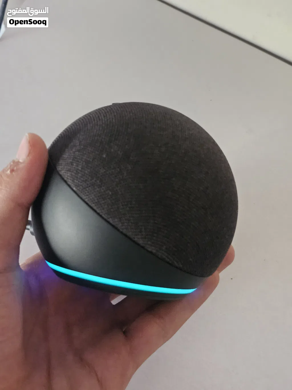 للبيع سماعة أمازون إيكو دوت الذكية (Amazon Echo Dot 5th Gen) الجيل الخامس - بحالة كالجديد مع الكرتون