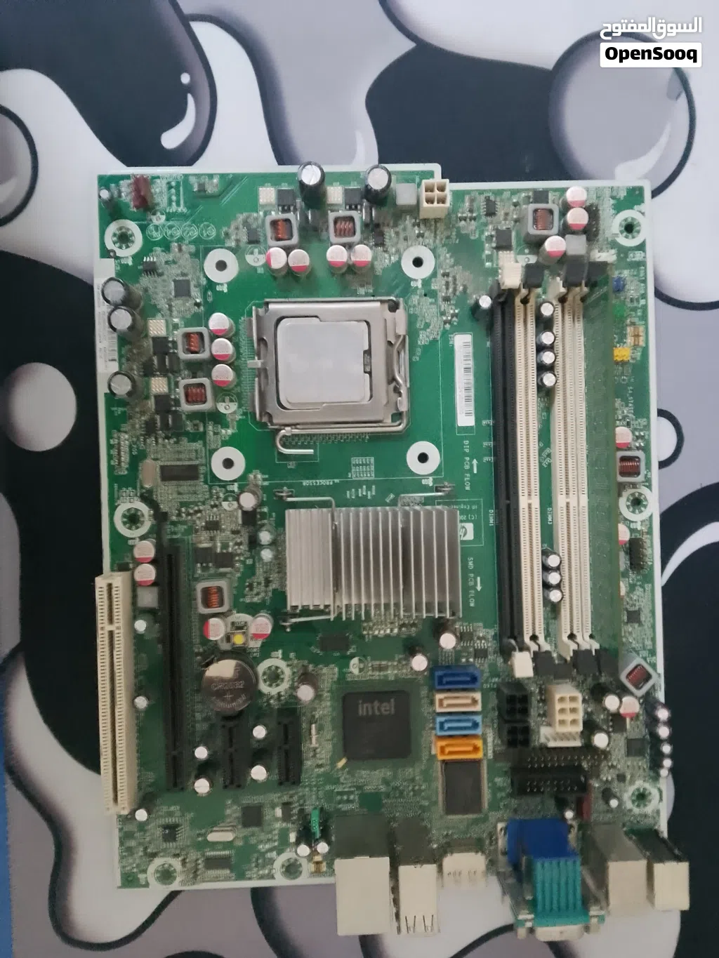 HP motherboard 2gb ddr3+Intel core duo e8400+power supply 320 watt
