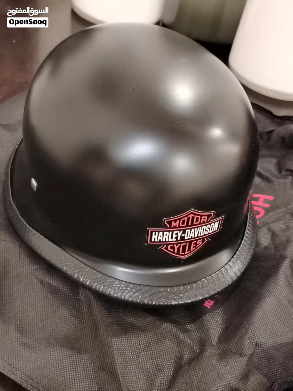 Harley-Davidson styled Half Helmet featuring a classic, retro design often referred to as
