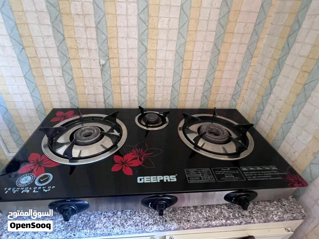 Geepas 3-Burner Tabletop Gas Stove for Sale