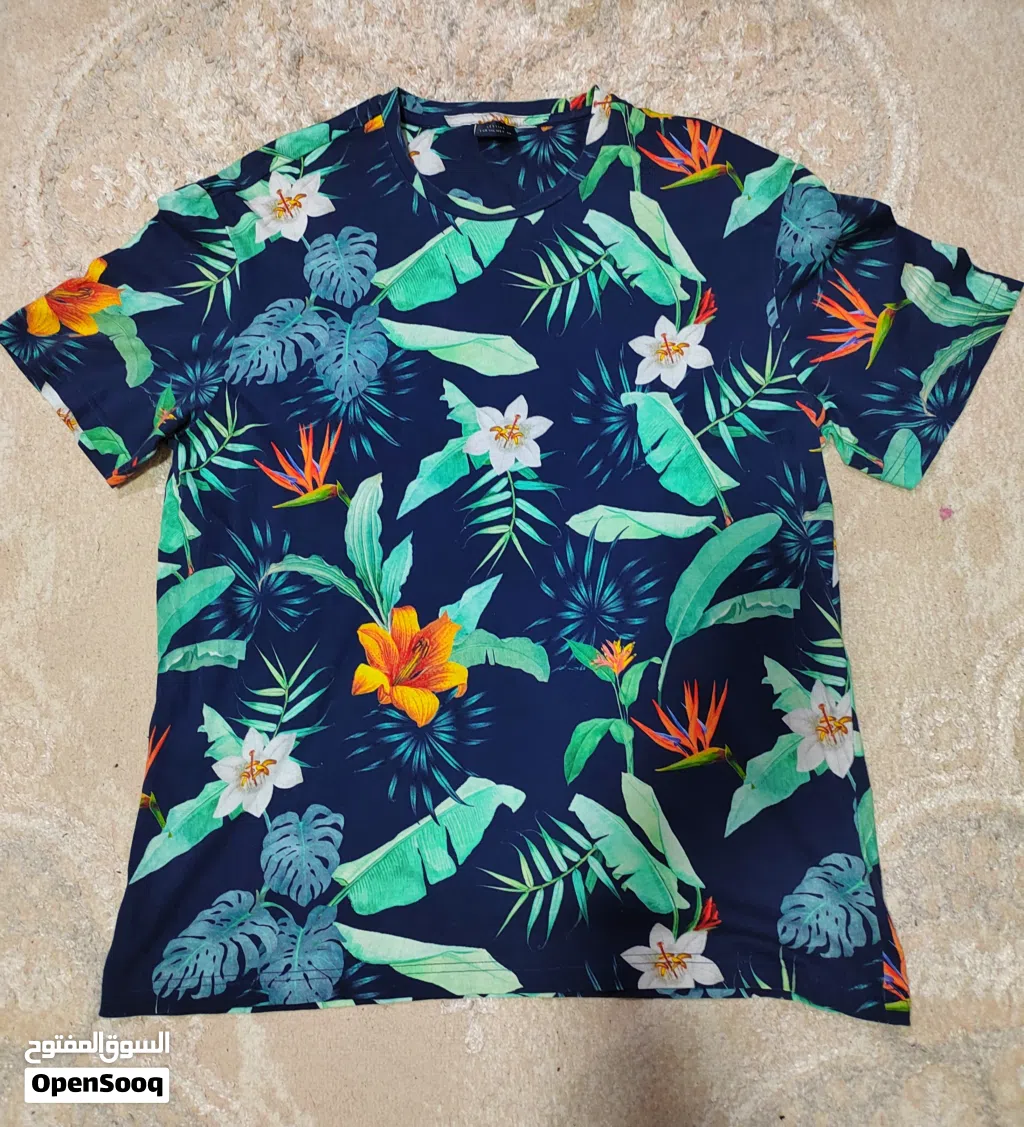 LEFTIES Tropical Floral T-Shirt XXL Summer Beach Vacation Shirt