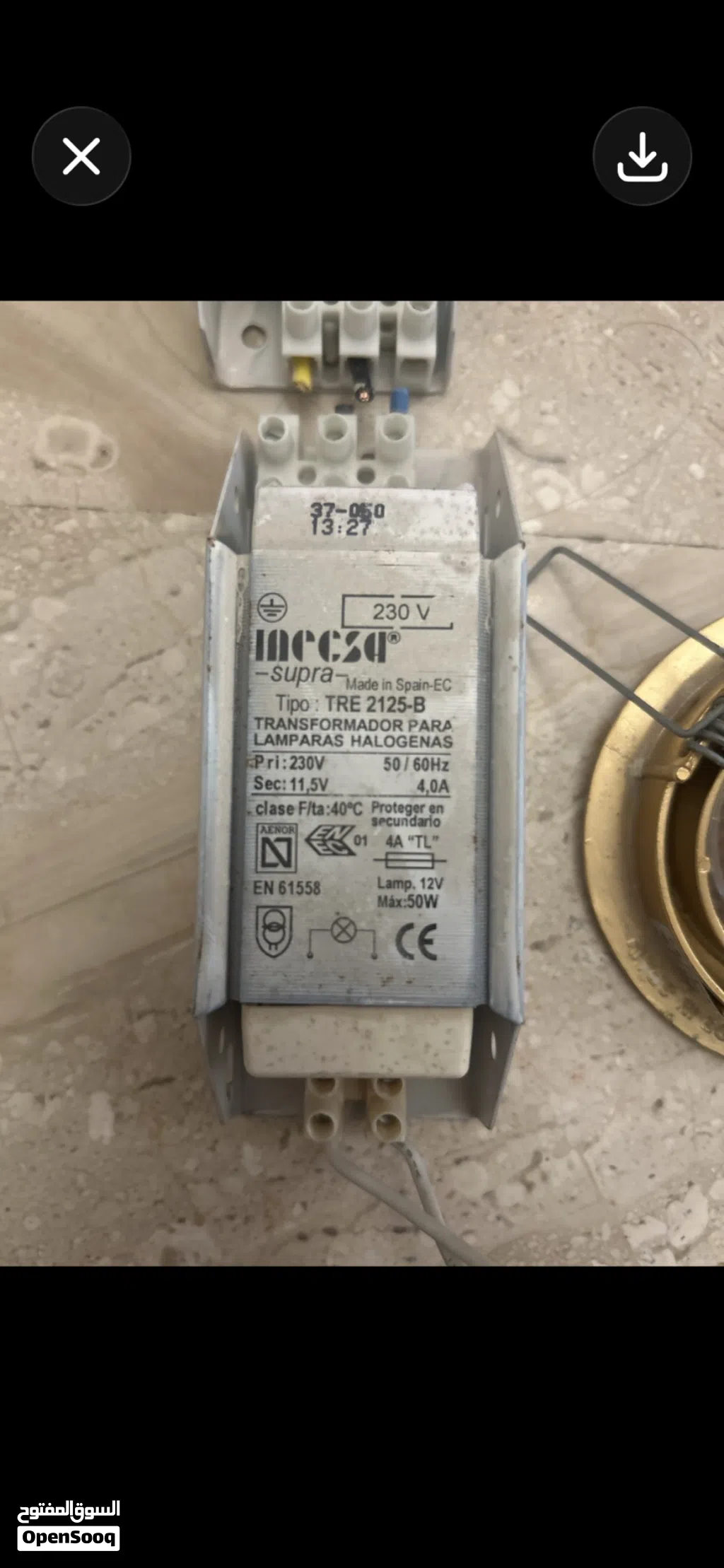 محولات 12V هالوجين 50W أصلية إسباني عدد 40 شغالين بحالة ممتازة