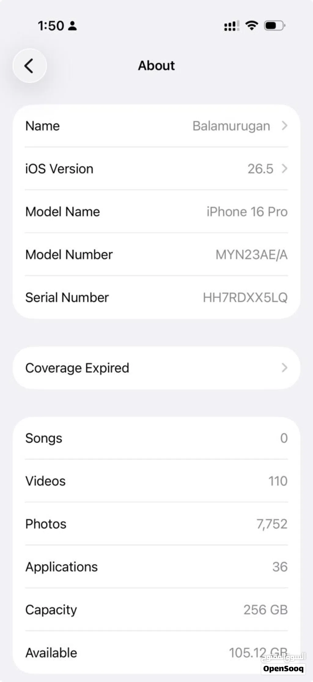 iPhone 16Pro, 256 GB