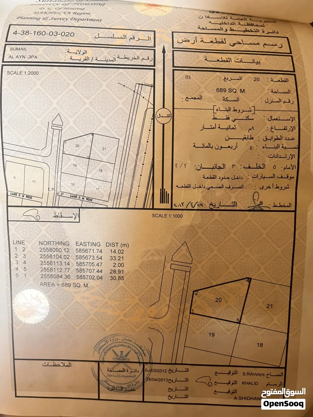 ارض سكني للبيع