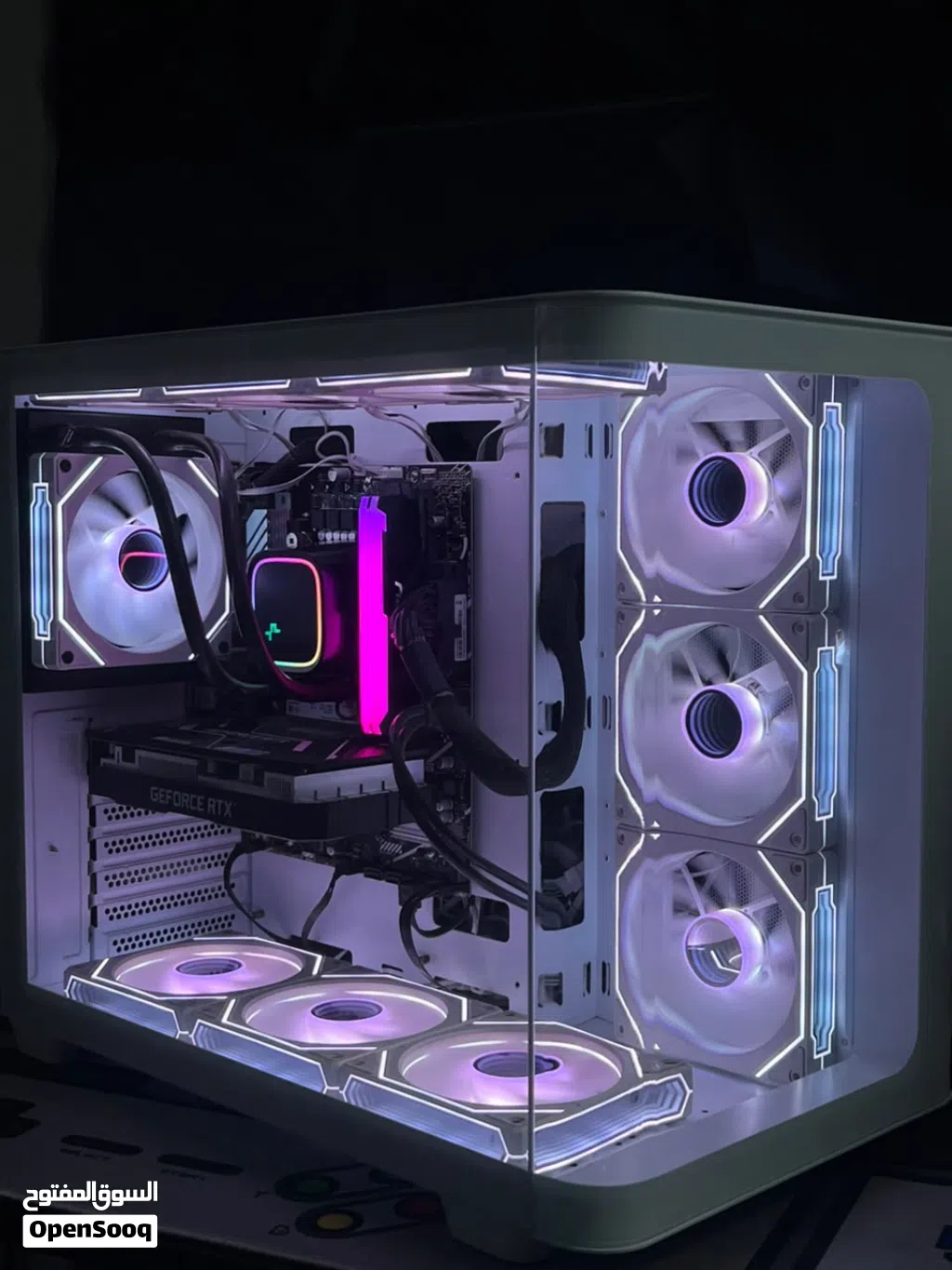 Gaming Setup كامل RTX 3050 GALAX 6GB + i5-12400F + 24GB RAM + شاشة IPS 165Hz + SSD 1.48TB