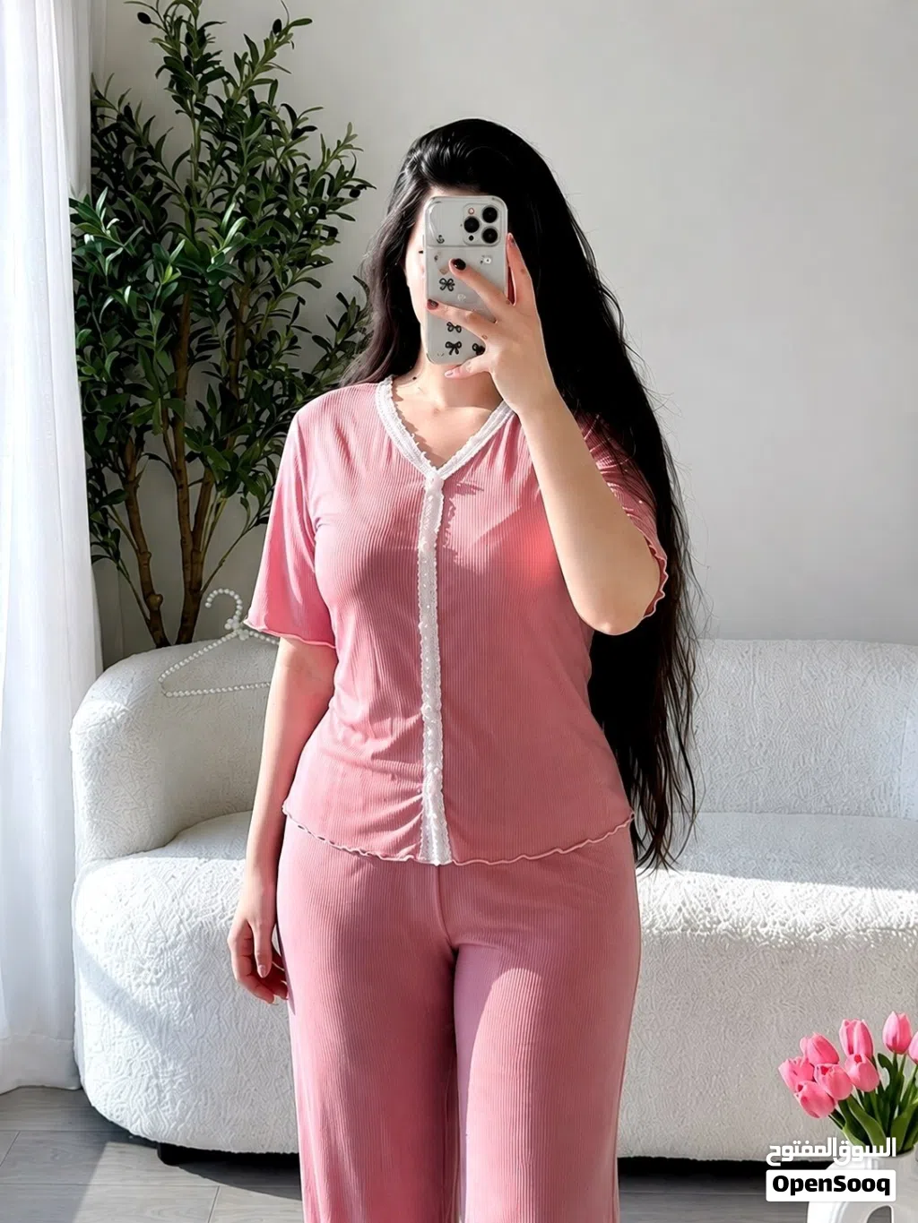 تراك نسائي بناتي سادة قطعتين