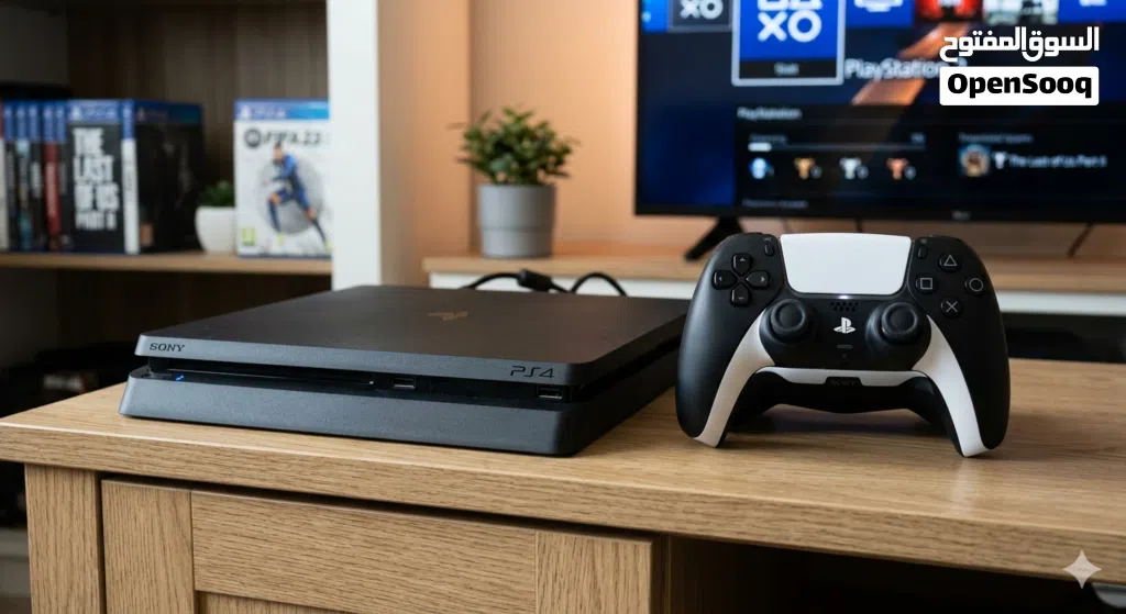 ps4 slim شبه جديد
