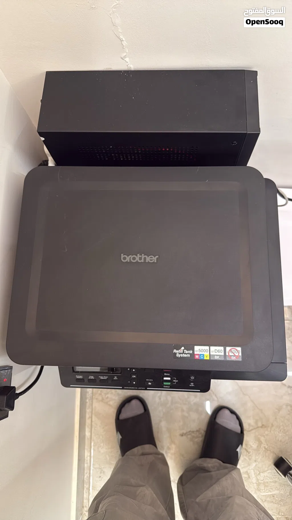 للبيع طابعة Brother DCP-T520W أصلية استعمال أقل من سنة، حالتها ممتازة وتشتغل بدون مشاكل.