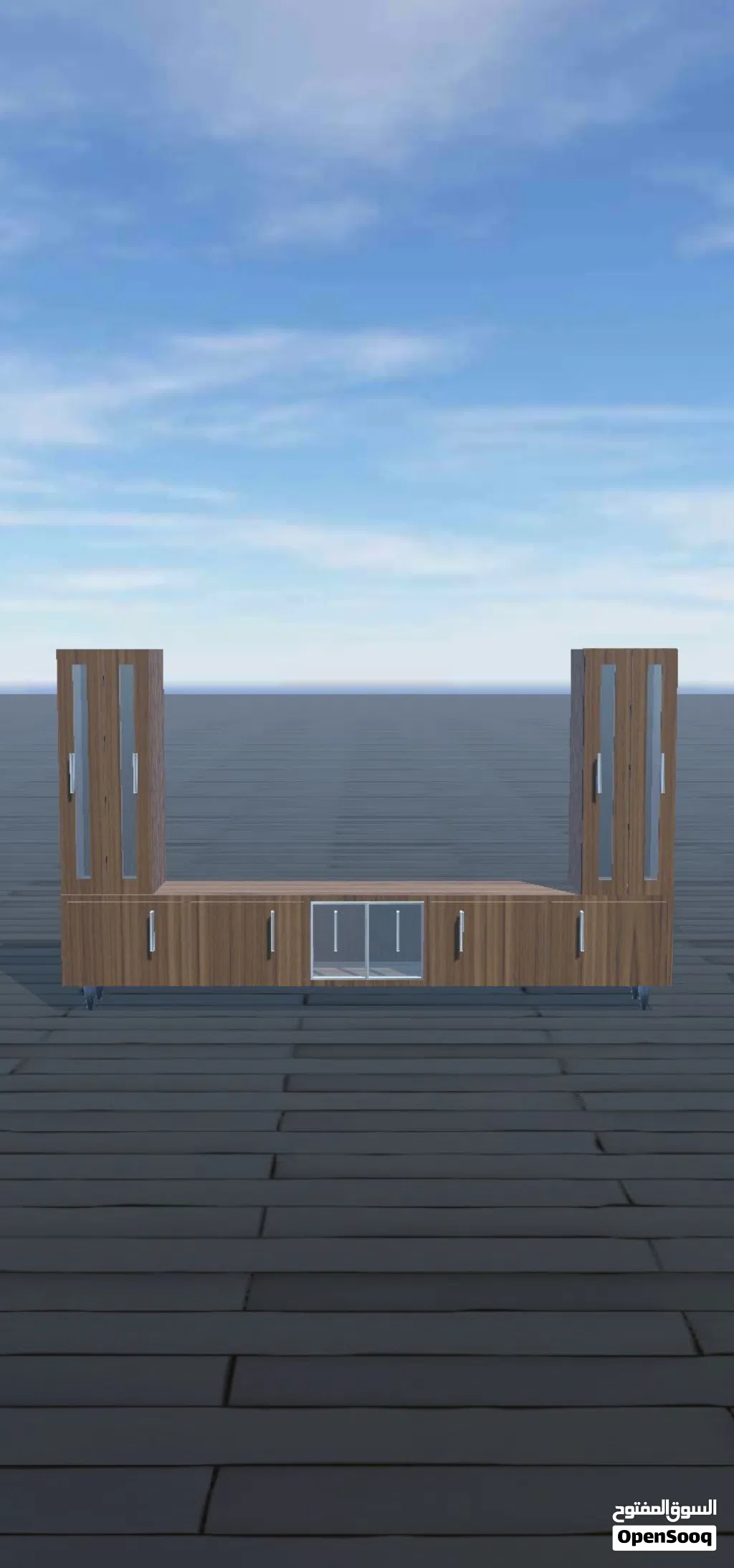 Tv unit table doors