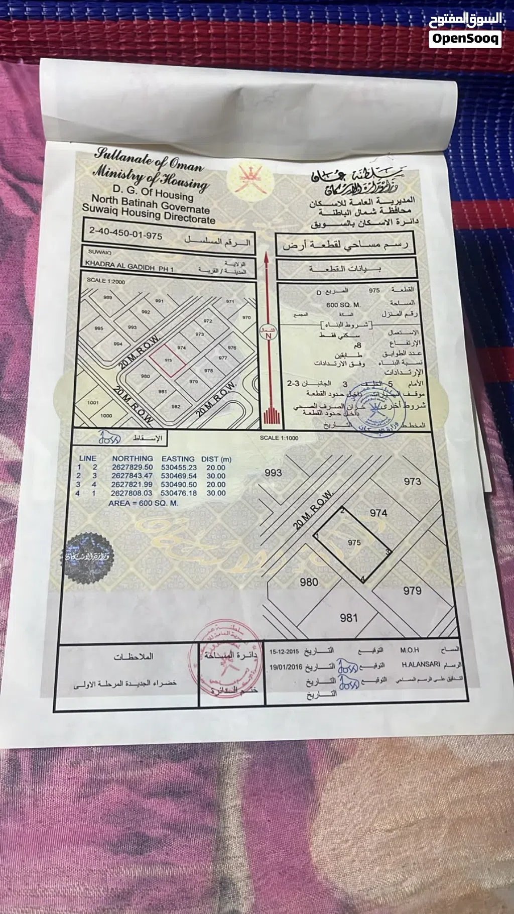 للبيع ارض في الخضراء الجديده