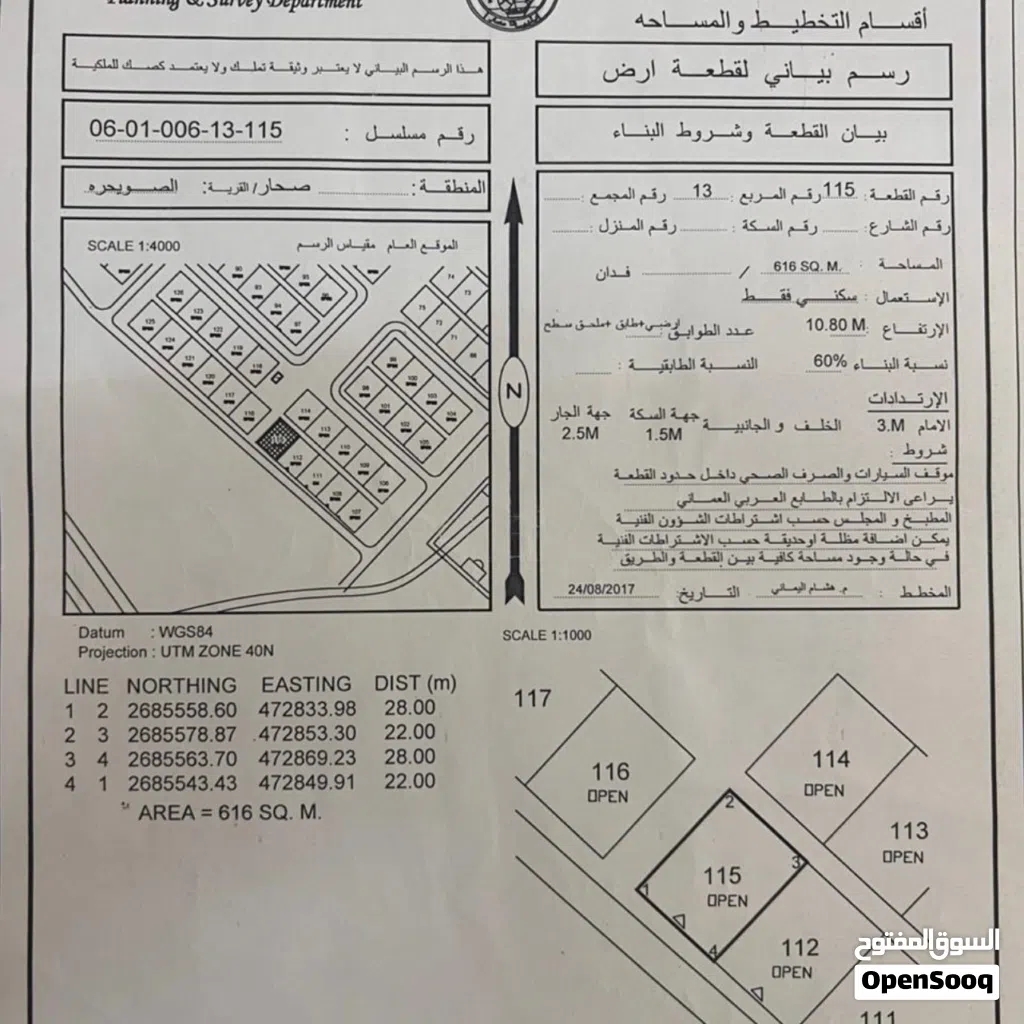 ارض للبيع غرب الصويحره