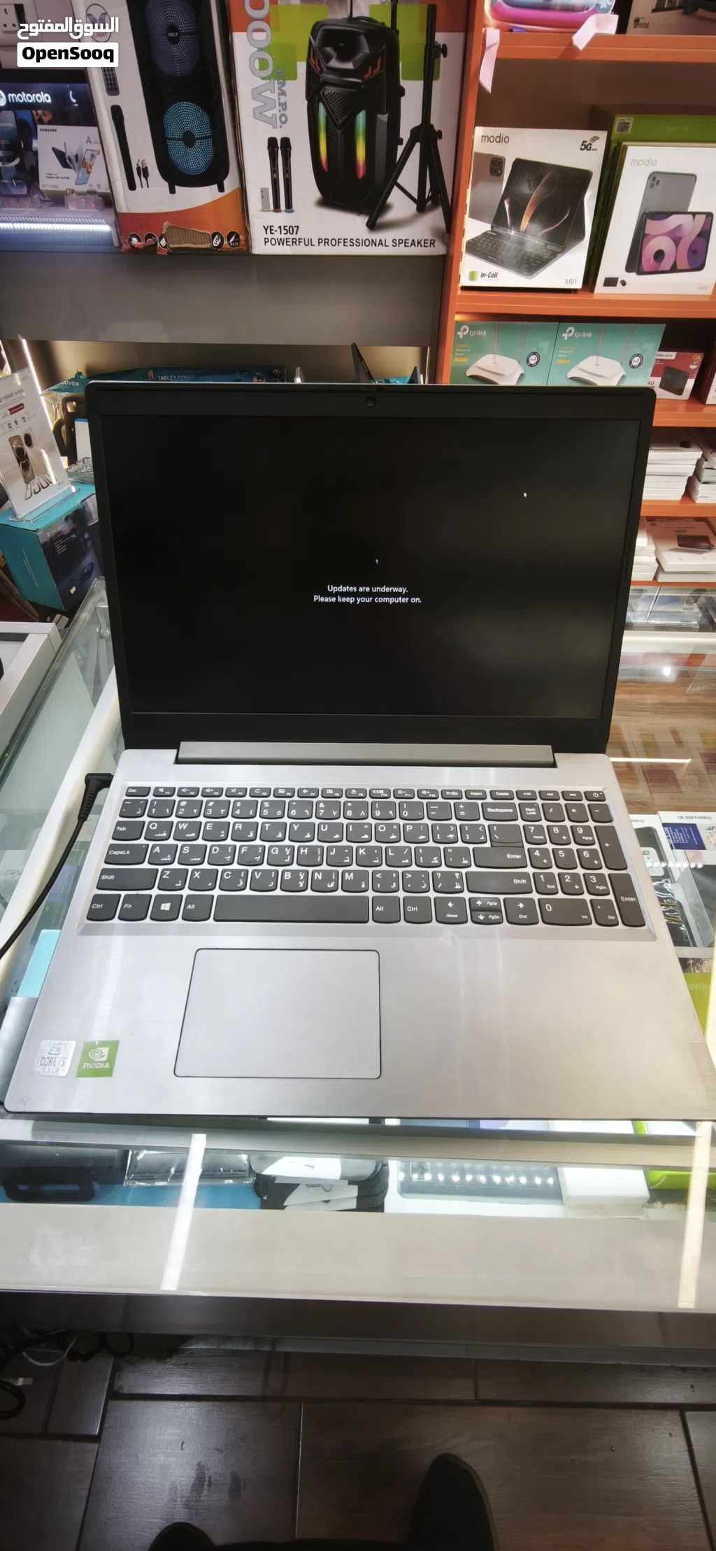لابتوب Lenovo من اقوى اللابتوبات معالج Core i5 gen10 تخزين 128g ssd m.2 1 tera hdd 7200 rpm رام: 12G