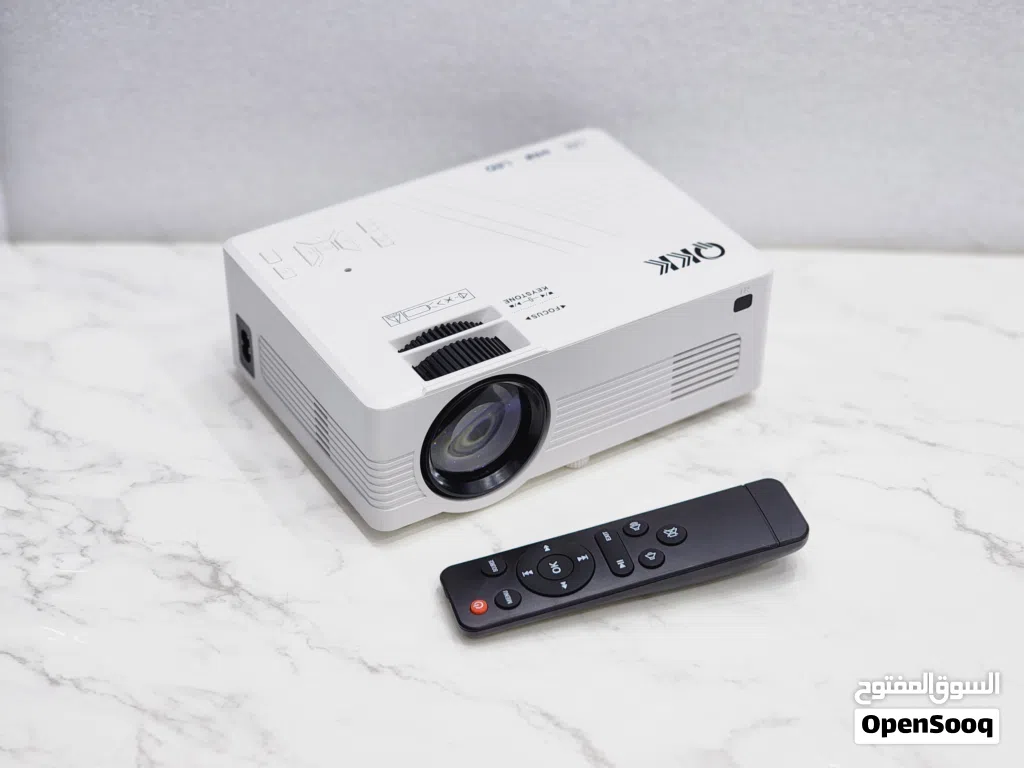 QKK MINI PROJECTOR WITH WIFI HDMI VGA USB FREE DELIVERY OMAN ALKHUWAIR LOCATION