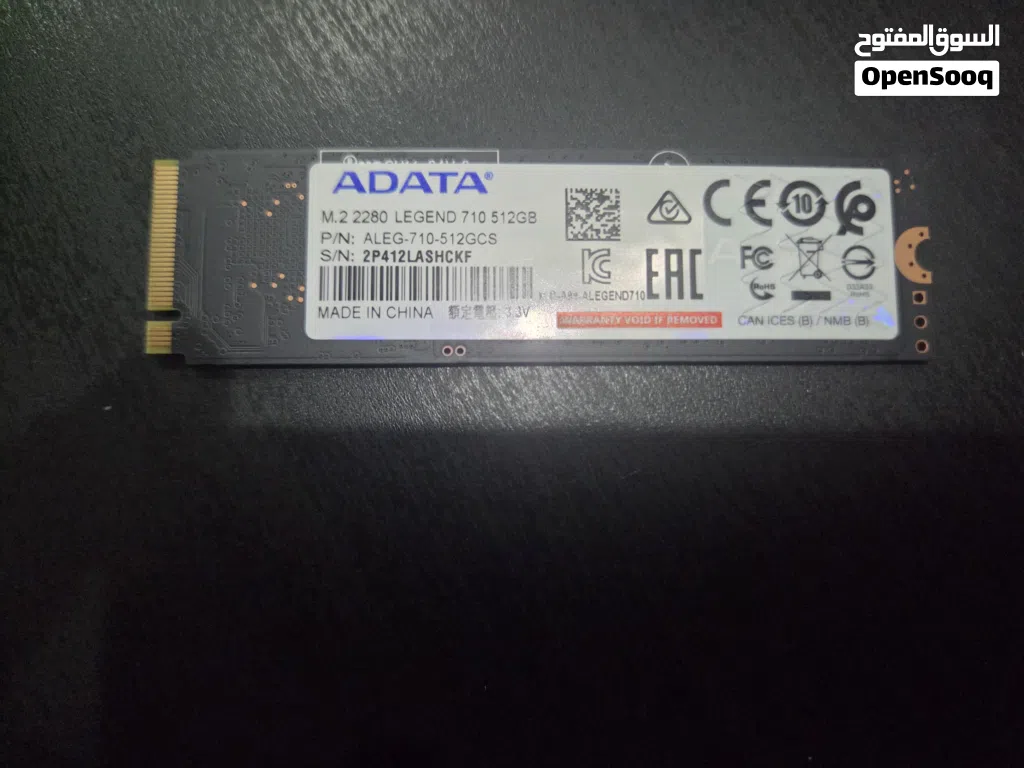 m.2 nvme 512gb جديدة عالفحص للبيع