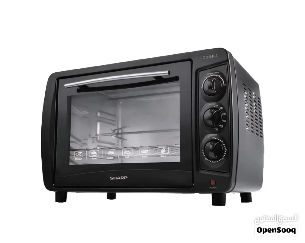 فرن كهربائي مع شواي نوع شارب Sharp EO-35K-3 electric oven black