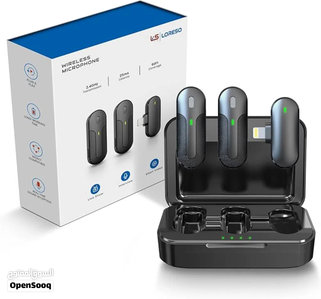 مكرفون vimai wireless microphone حاليا فقط 12 ريال وضمان سنة