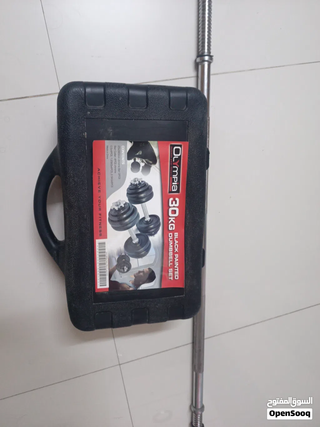طقم دمبل قابل للتعديل مع بار و مع اوزان 30KG