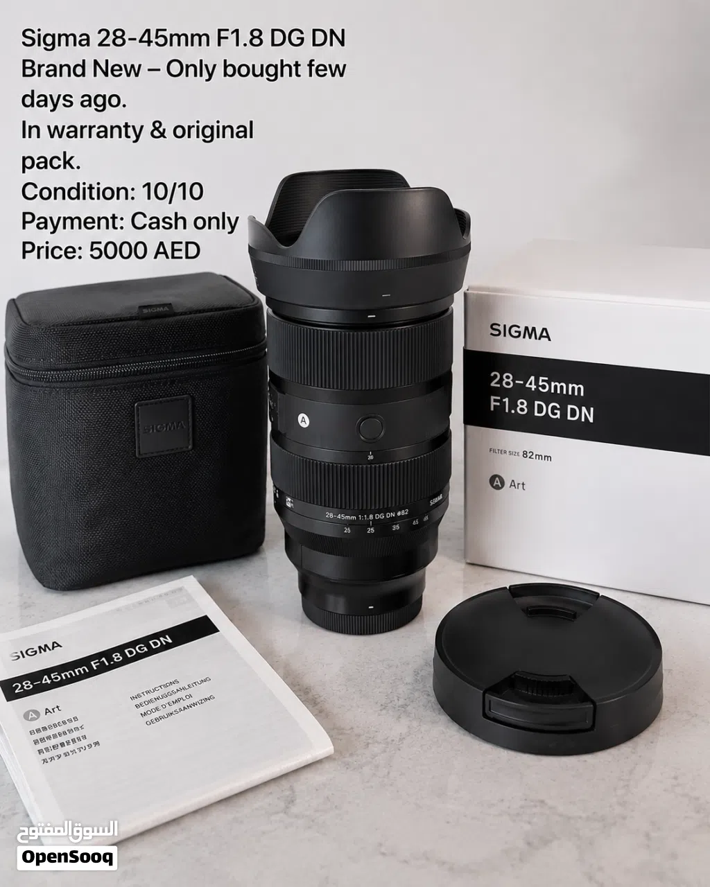 Sigma 28-45mm f 1.8 DG DN Art lens