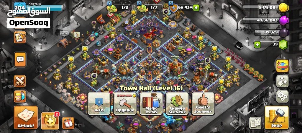 Clash of clan town hall level 16 Town Hall 15 max