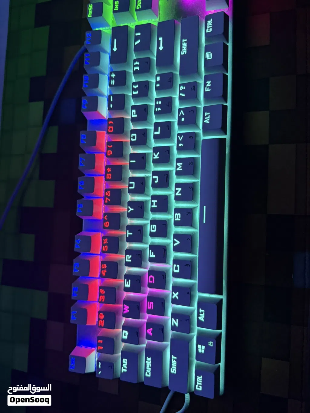 تجميعة قيمنق ممتازة (كيبورد ميكانيكي AULA RGB + ماوس HP) بسعر 350 دينار فقط!