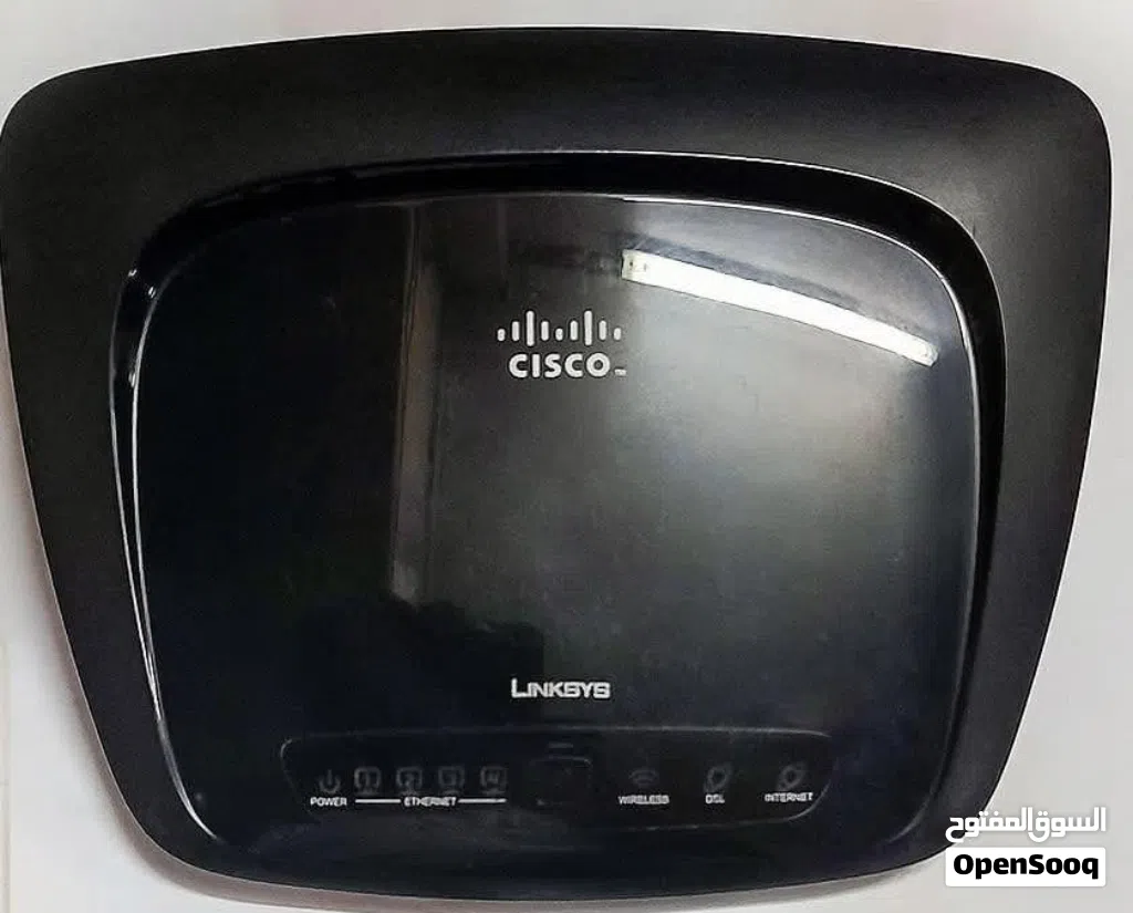 مودم راوتر سيسكو لينكسيس Linksys Cisco موديل WAG120N Annex A للإنترنت عبر الهاتف الثابت adsl