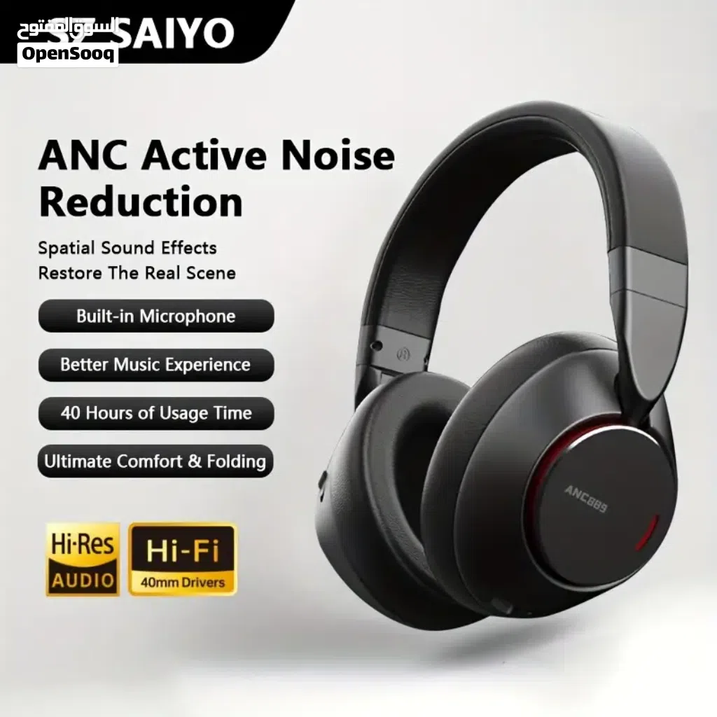 سماعة لاسلكية جديدة للبيع ANC889 Wireless headphones
