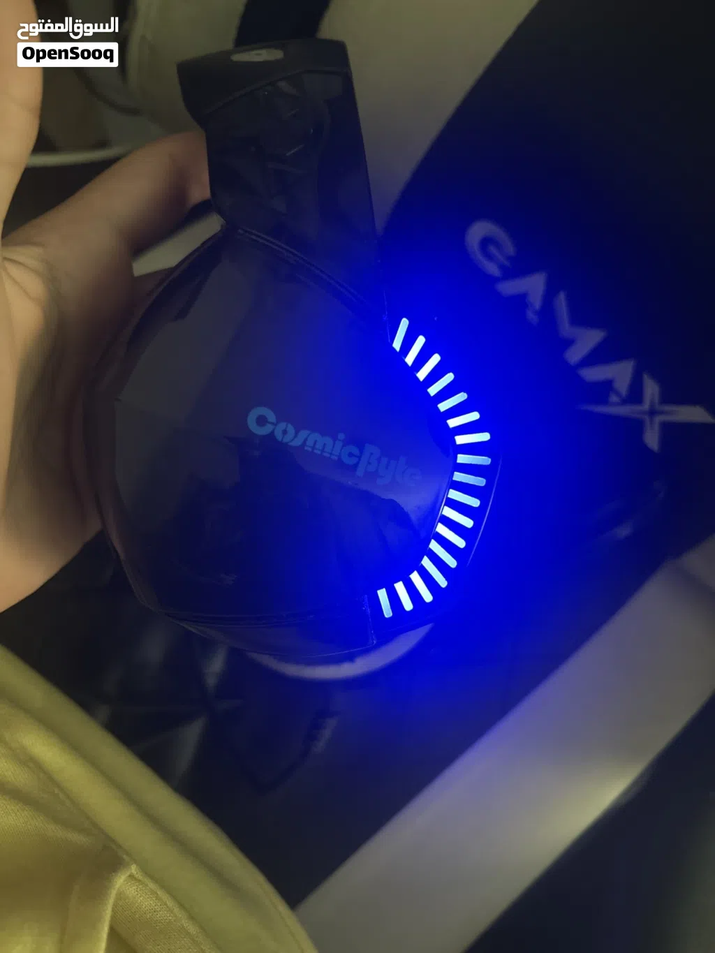 سماعه جيمنج rgb شبه جديده ونظيفه