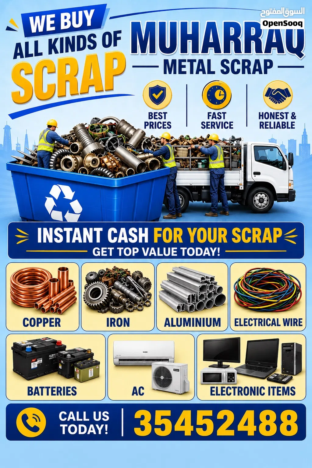 We buy all kinds of scrap