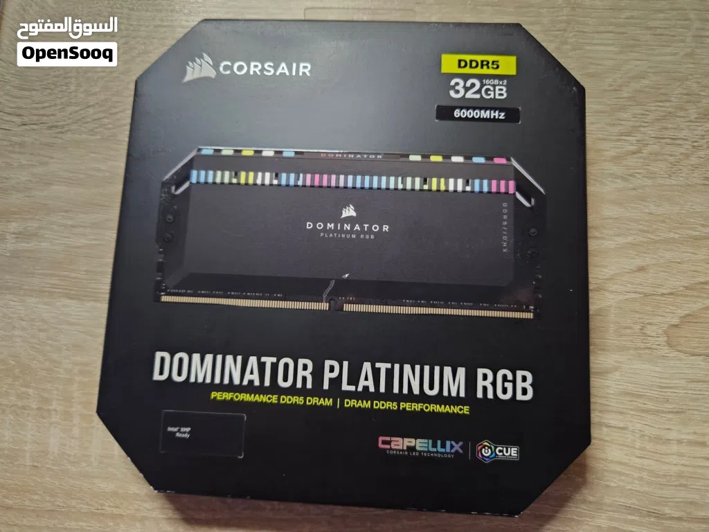CORSAIR Dominator Platinum RGB DDR5 RAM 32GB (2x16GB) 6000MHz CL30 Intel XMP iCUE