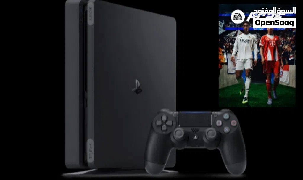 مستعمل ps4 مع ايد و سماعة و FC26 سعر 600شيكل فقط