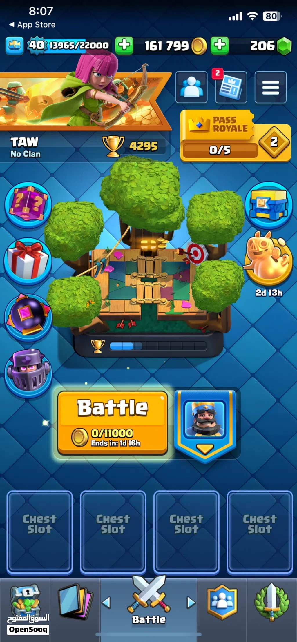 Clash Royale with Squad busters account