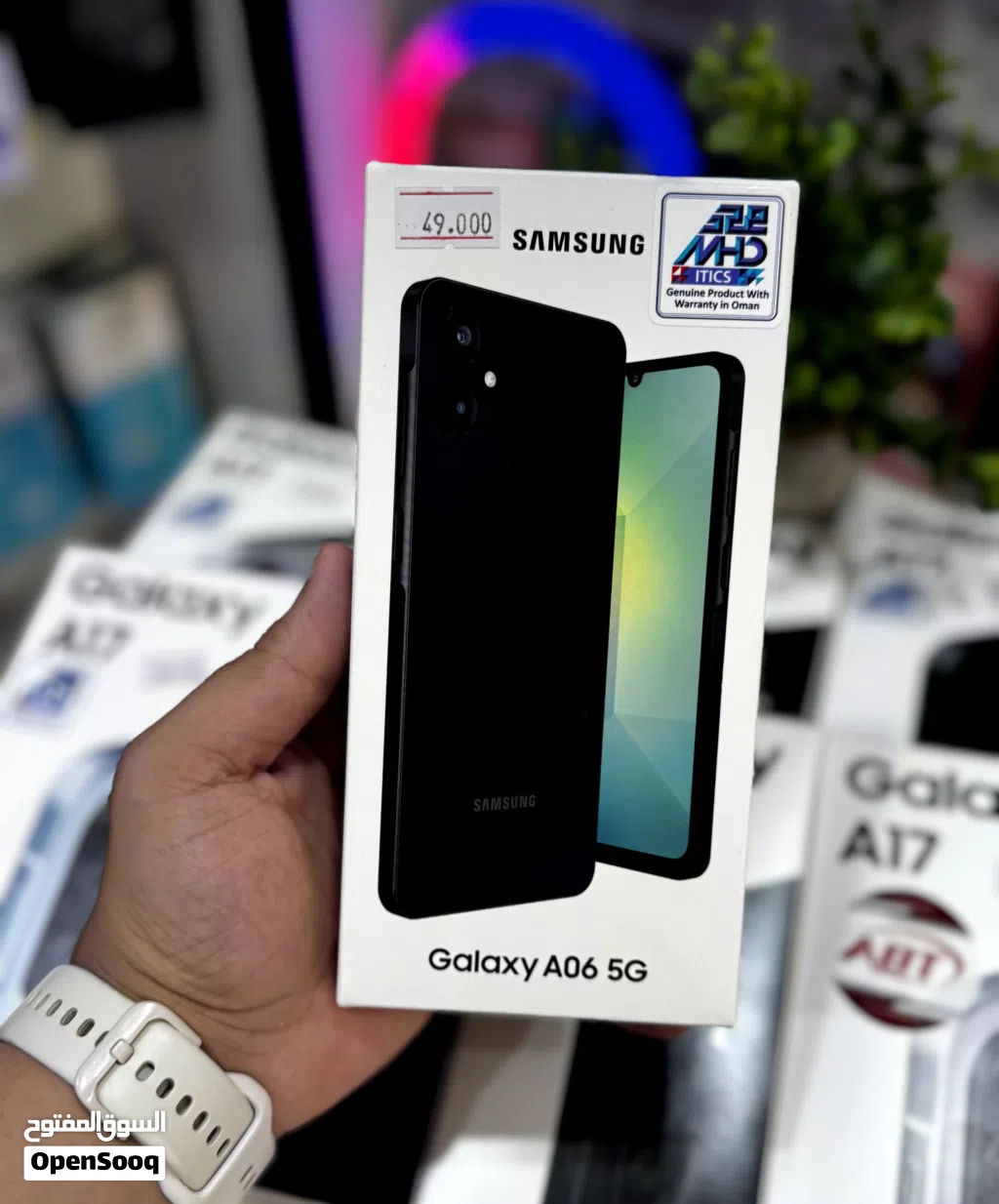 عرض خاص : Samsung A06 5G 64gb - هاتف جديد - ضمان وكيل عمان سنة و بأقل سعر من دكتور فون