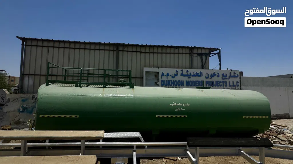 خران تنكر اخضر للبيع 5000 جالون