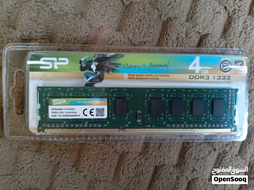رام DDR3 4 جيجا للبيع جديد غير مستعمل بعلبتها مسكرة