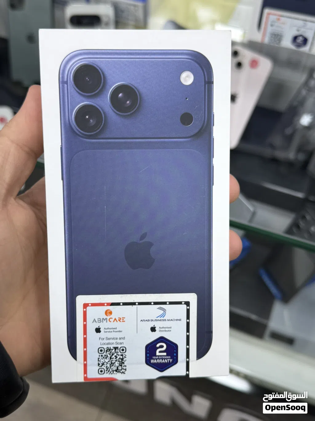 iPhone 17 Pro Max 256GB كحلي نسخة الوكيل ABM كفالة سنتين شريحة