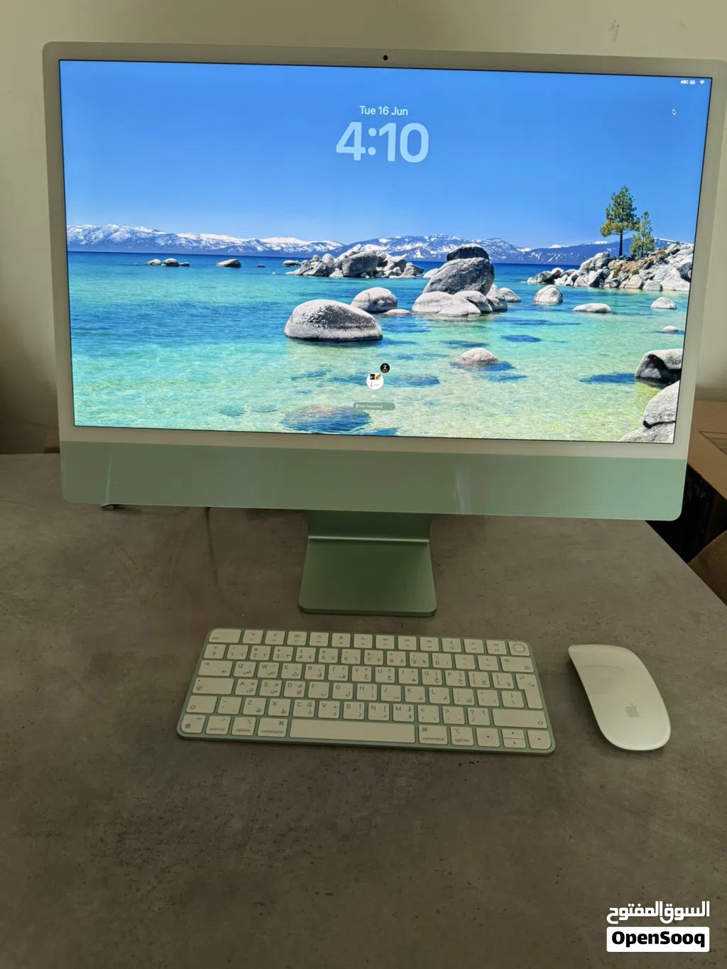 للبيع كمبيوتر iMac شاشه 24 بوصة، بمعالج Apple M1