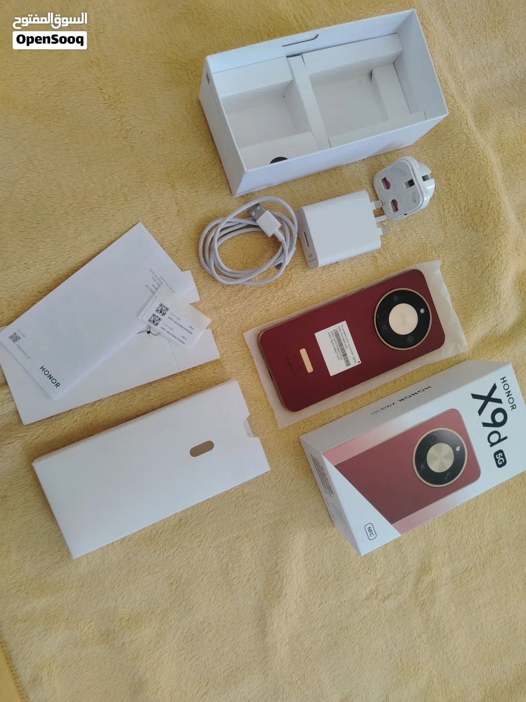 هونور X9d مستخدم شهرين 5G مع كل اغراضه الأصلية.