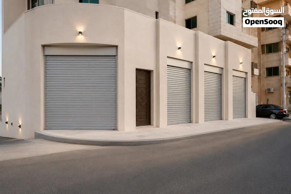 محلين جديدين بابين مفتوحين على بعض للإيجار