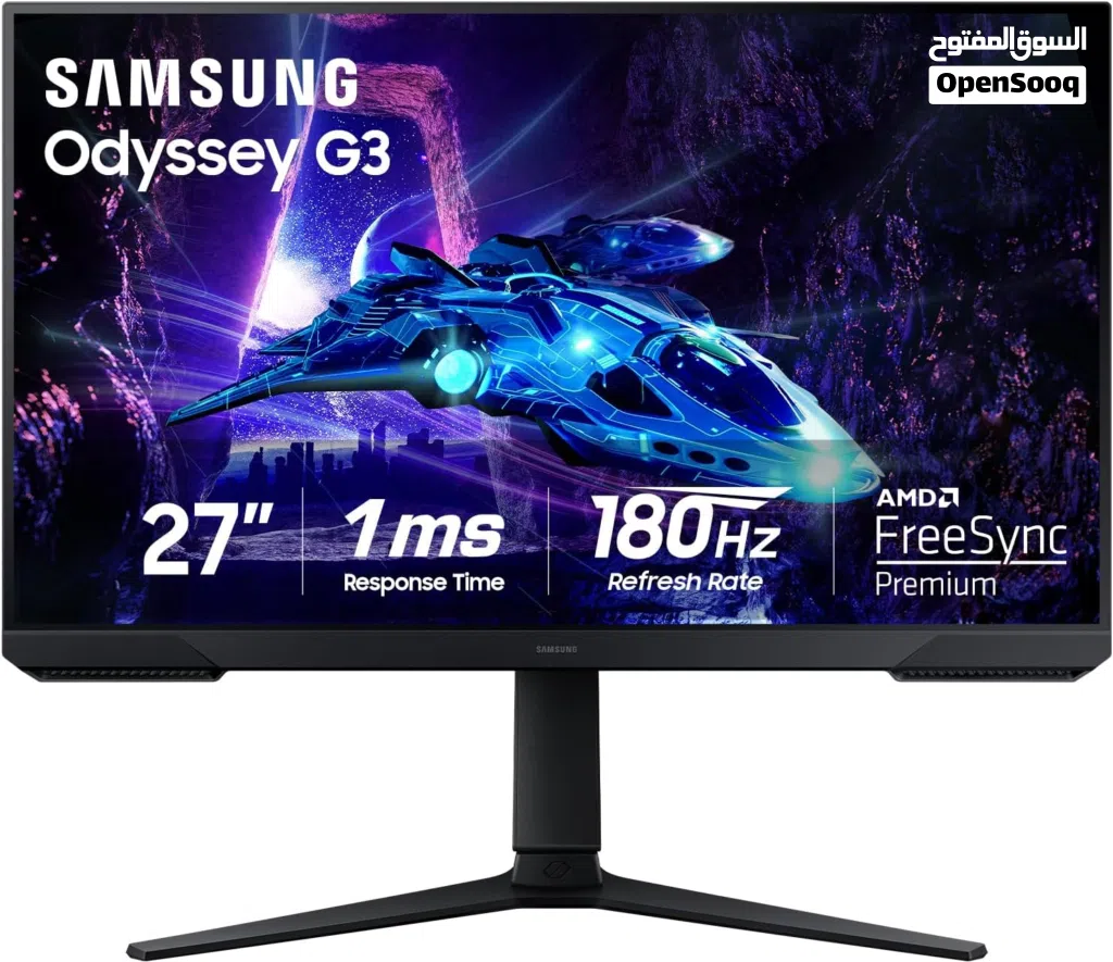 شاشات جيمنج بمواصفات خرافية Samsung Odyssey G3 (DG302) 27 FHD 180Hz VA 1ms