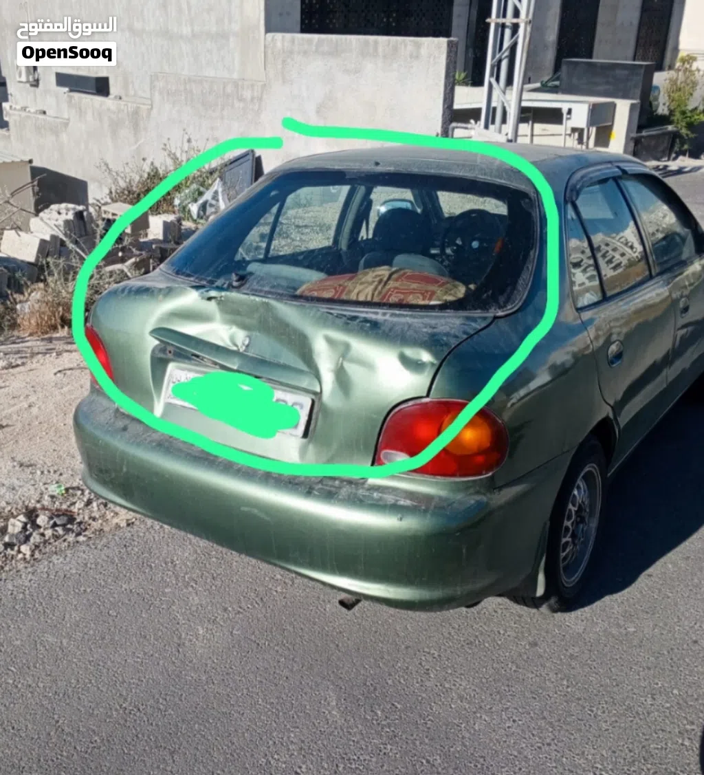 زجاج غطاء الطبون الخلفي للبيع اكسنت 95