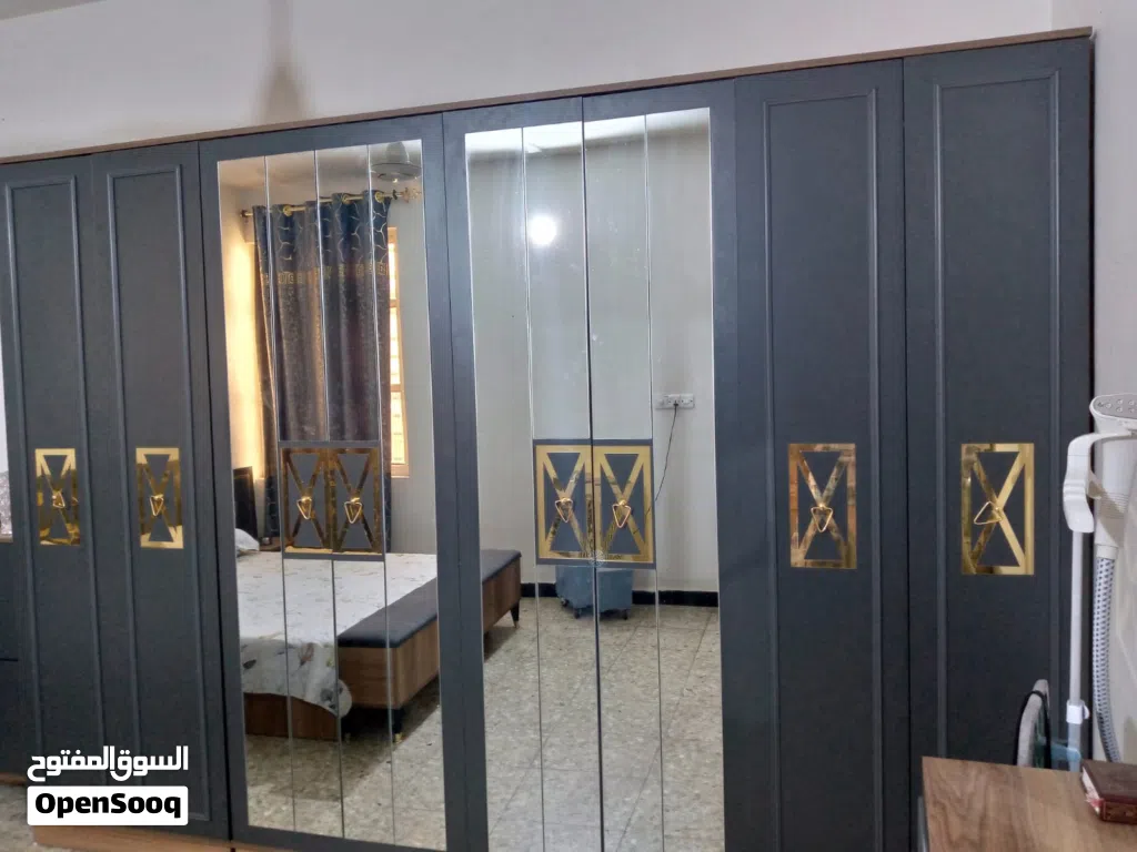 غرفة نوم للبيع مستعمل شهر واحد جدا نظيفة 11 قطعة