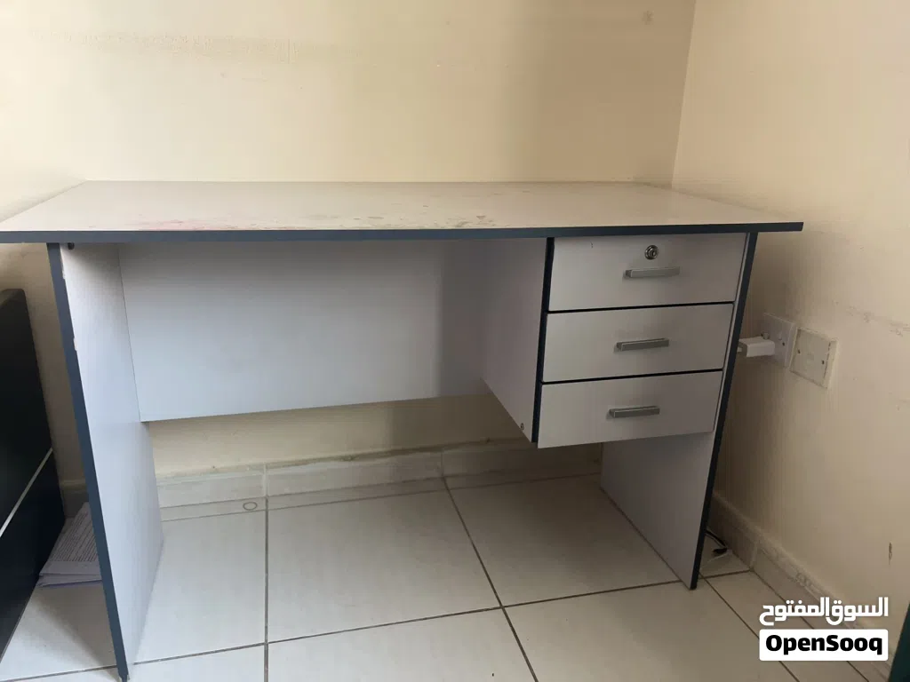 Computer Table & Rolling Office Chair for Sale