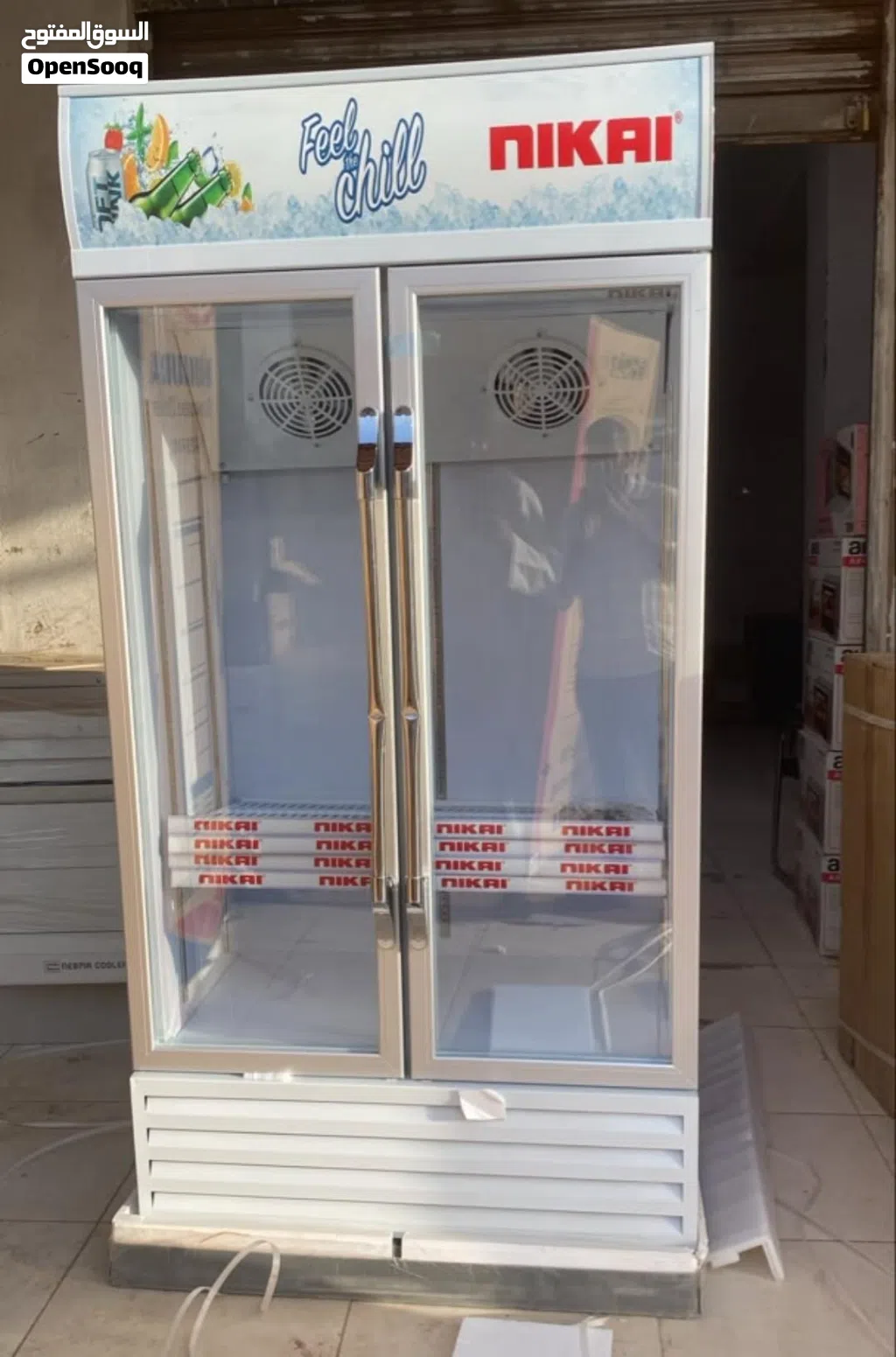ثلاجات عرض باب وبابين