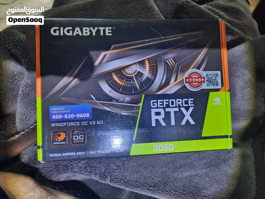 كارت شاشة RTX 3050 مستخدم شهرين اكثر شوي جديد ماخذو