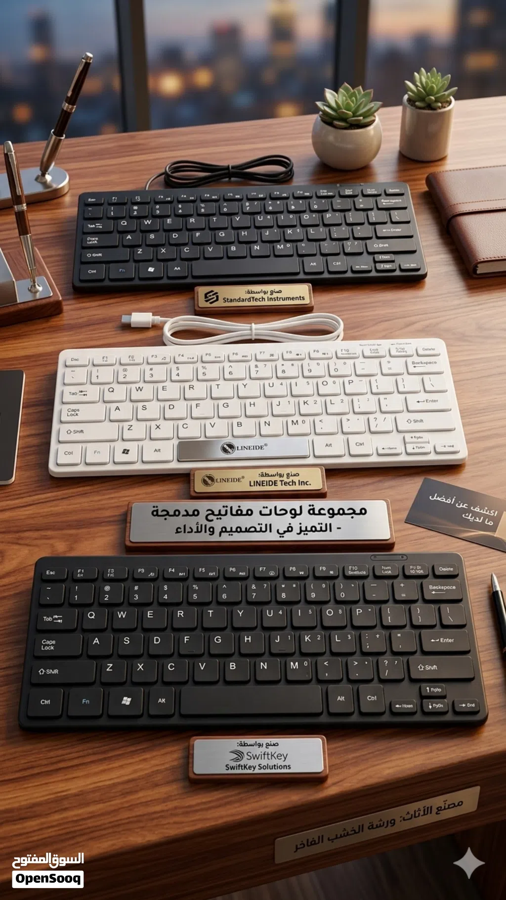 Mini Keyboard المدمج والعملي LINEIDEمتوفر باللونين الأبيض والأسود