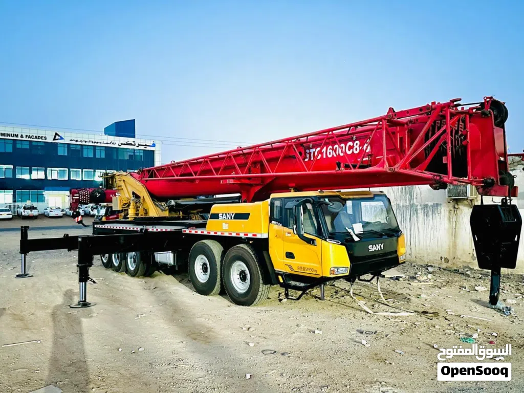 160 TON SANY TRUCK MOUNTED CRANE 85.5 MT 8 SECTION BOOM WITH 57 TON COUNTER WEIGHT
