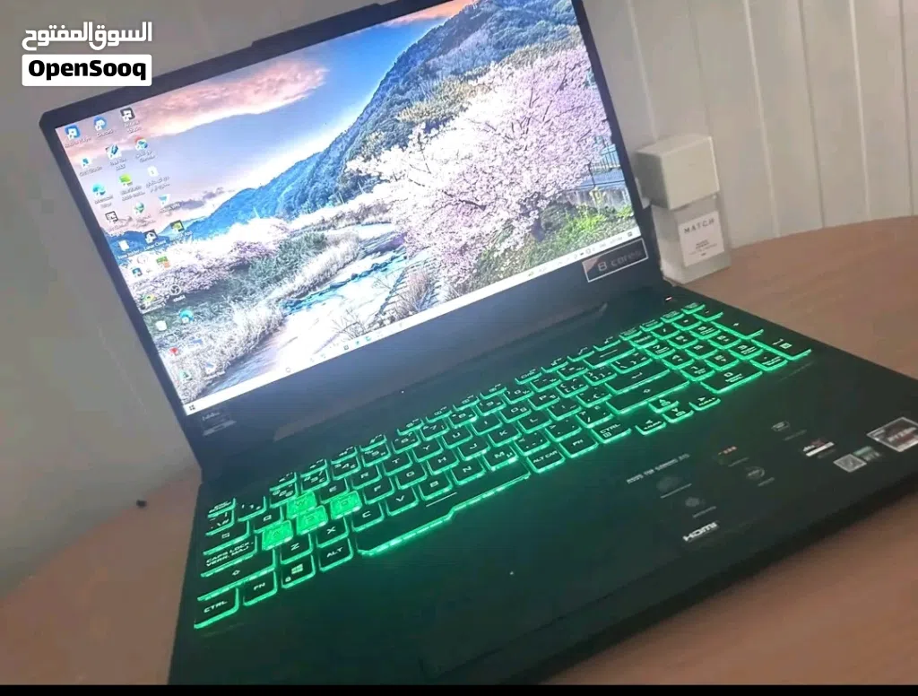Gaming asus tuff A15,RTX:2060, RAM:16, Ryzen:9, core:8, 500 gb storage ssd, for gaming,study