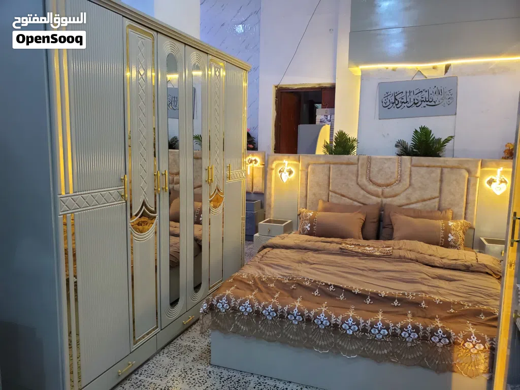 غرفة نوم ملكي 2027 وبسعر استثنائي لفترة محدودة تصميم كلاسيكي فاخر يجمع بين الأناقة والفخامة والجودة