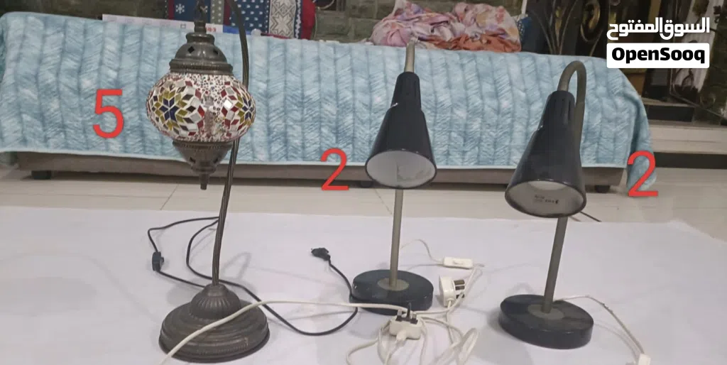 Turkish and Table Lamp For Sale (Altogether - 9 omr)