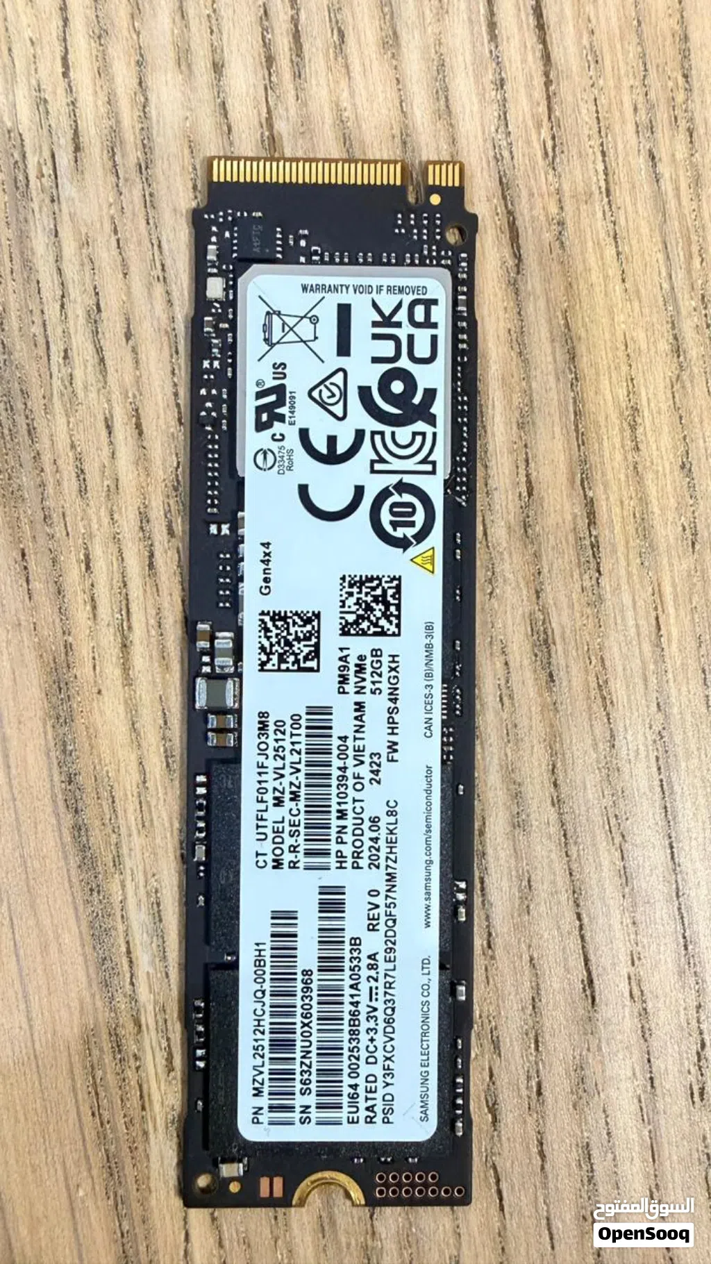 Samsung 512GB NVMe M.2 SSD (PCIe Gen 4x4) – Like New !! in Premium Condition